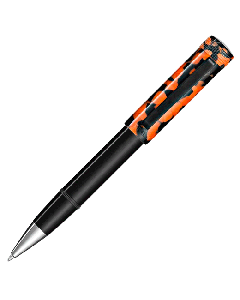 Perfecta Rich Black and LP Vinyl Orange Ballpoint Pen