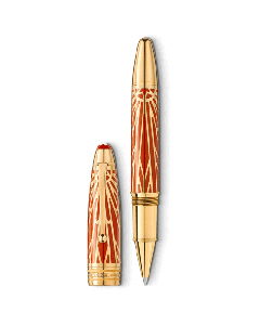 Montblanc's Meisterstück Solitaire LeGrand Rollerball Pen The Origin Collection has a clip that has been designed inspired by the archives.