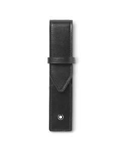 Montblanc's Meisterstück Black Leather Single Pen Case is made out of smooth leather in black.