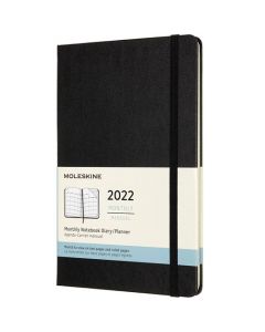 This Black 2022 12-Month Hard Cover A5 Monthly Planner has been designed by Moleskine. 