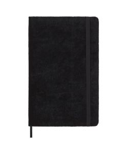 This Black Lined Velvet Collection Medium Notebook has been designed by Moleskine. 