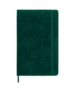 This Green Lined Velvet Collection Medium Notebook has been designed by Moleskine.