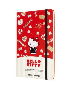 This Hello Kitty Medium Limited Edition Ruled Notebook has been designed by Moleskine. 