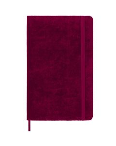 This Red Lined Velvet Collection Medium Notebook has been created by Moleskine. 