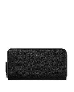 Montblanc wallet from the Sartorial collection in a textured black leather exterior.