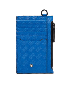 Montblanc Extreme 3.0 Atlantic Blue Leather Wallet With Emblem.