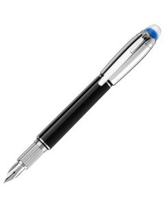 The Montblanc StarWalker Doué Black and Stainless Steel Fountain Pen.