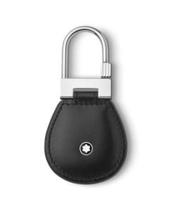 This Montblanc Meisterstück Key Fob in Black Leather is made out of smooth calfskin leather with polished silver trims.