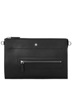 This Black Meisterstück Selection Soft Clutch is designed by Montblanc. 