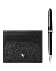 Meisterstück Soft Grain Pocket & Meisterstück Classique Ballpoint Pen Set designed by Montblanc.