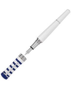 Montblanc Bonhuer fountain pen is made from a white resin.