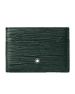 Meisterstück 4810 British Green Leather Card Case 5CC By Montblanc