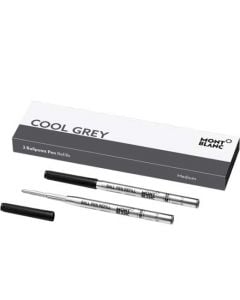 Cool grey medium ballpoint pen refills by Montblanc for all of their Ballpoint pens except the Mozart ballpoint. 