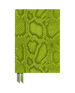 The Montblanc Green Mock Python Print Fine Stationery #146 Lined Notebook.