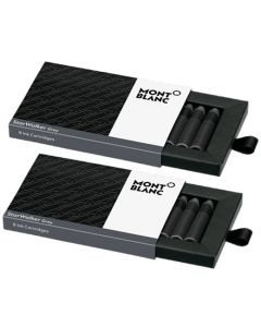 These are the Montblanc Grey 2 x 8 StarWalker Ink Cartridge Packs.