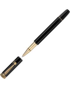 This is the Montblanc Black Heritage Egyptomania Rollerball Pen.