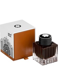 This Montblanc Brown 50ml Homage to Victor Hugo Ink Bottle can be plaque engraved. 