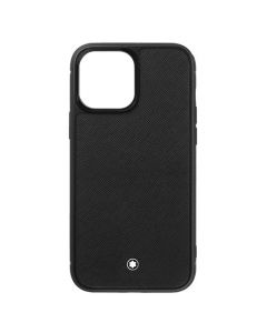 This is the Montblanc Sartorial Black iPhone 13 Pro Max Case. 