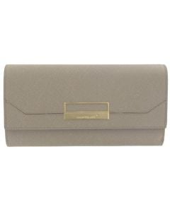 Montblanc sartorial leather wallet is made in taupe colour.