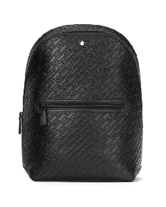 This M_Gram Leather Backpack 4810 Black by Montblanc has a front zip pocket for easy access when you're on-the-go. 