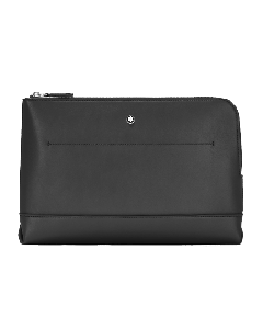 This Meisterstück Selection Soft Leather Pochette In Black is designed by Montblanc