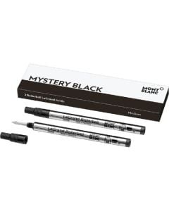 These are the medium-sized LeGrand Montblanc black rollerball pen refills.