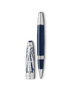 This Meisterstück Doué LeGrand Rollerball Pen The Origin Collection by Montblanc has an intricately patterned cap that is inspired by Art Deco.