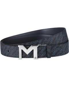 This is the Montblanc Palladium-Coated Reversible M Shaped M_Gram Casual Line Belt. 