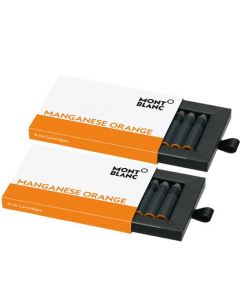 These are the Montblanc Manganese Orange ink cartridges.