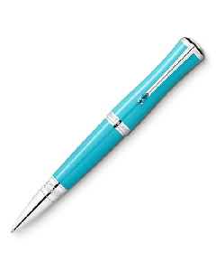 This Montblanc Maria Callas Special Edition Muses Ballpoint Pen has a turquoise barrel and cap which represents the icon's favourite colour. 