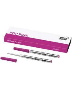 These are the Montblanc Pop Pink Medium Ballpoint Pen Refills. 
