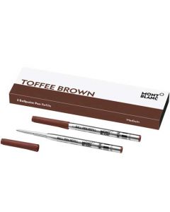 These are the Montblanc Toffee Brown Medium Ballpoint Pen Refills. 