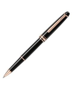Montblanc Meisterstuck Classique Rollerball Pen with Red Gold Trim.