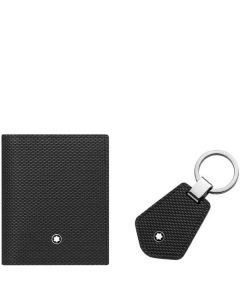 This is the Montblanc Black Key Fob & 3CC Business Card Holder Meisterstück Selection Gift Set.