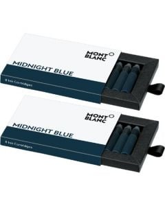 These are the Montblanc Midnight blue ink cartridges.