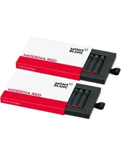 These are Montblanc's Modena Red ink cartridges.