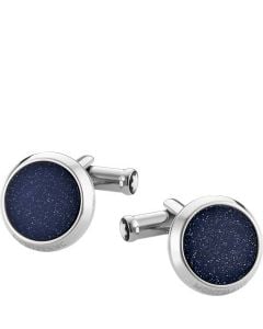 Montblanc Goldstone inlay cufflinks with stainless steel trims from the Meisterstück range.
