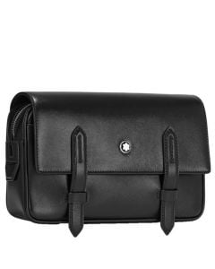 Black Meisterstück Messenger Bag, designed by Montblanc. 