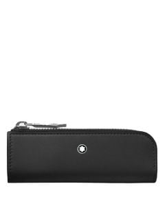 The Meisterstück Selection Heritage Rouge et Noir 'Baby' Black 1 Pen Pouch is made by Montblanc.