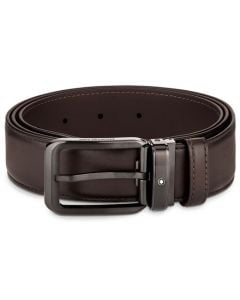 This Black PVD-Coated Rectangular Pin Buckle Shaded Brown Belt was designed by Montblanc. 