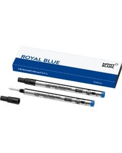 These are Montblanc's medium-sized LeGrand royal blue rollerball refills.