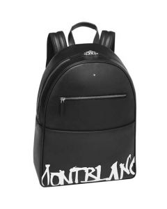 This is the Montblanc Calligraphy Sartorial Black Dome Backpack
