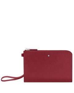 This Red Sartorial Small Pouch is designed by Montblanc. 