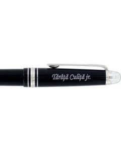 Pen cap engraving with non standard characters.