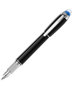 The Montblanc StarWalker Black Precious Resin Fountain Pen.