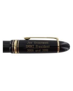 Three Line Writing Instrument Cap Engraving - Grotesque Font - 'SMMT President'