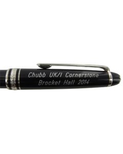 Montblanc Meisterstuck Pen Engraving for Chubb UK.