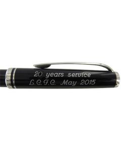 Montblanc pen engraving for long term service awards.