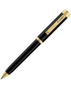 This Zero Black & Yellow Gold Ballpoint Pen has been designed by Montegrappa.