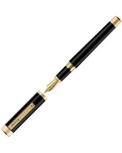 This Zero Black & Yellow Gold Fountain Pen has been designed by Montegrappa.